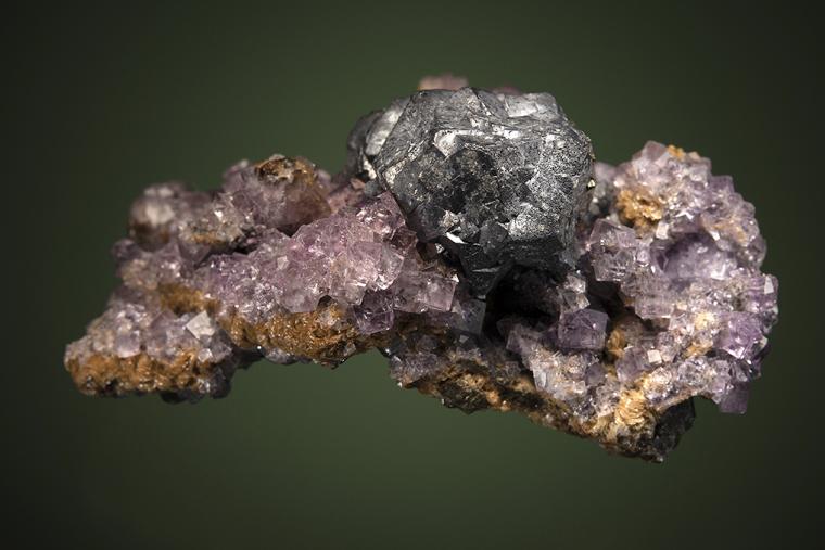 GALENA on FLUORITE